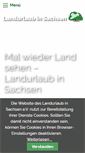 Mobile Screenshot of landurlaub-sachsen.de
